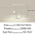 DecorBites™ LED Chandelier: Modern Minimalist Pendant Light for Dining Room, Kitchen, Home Lighting