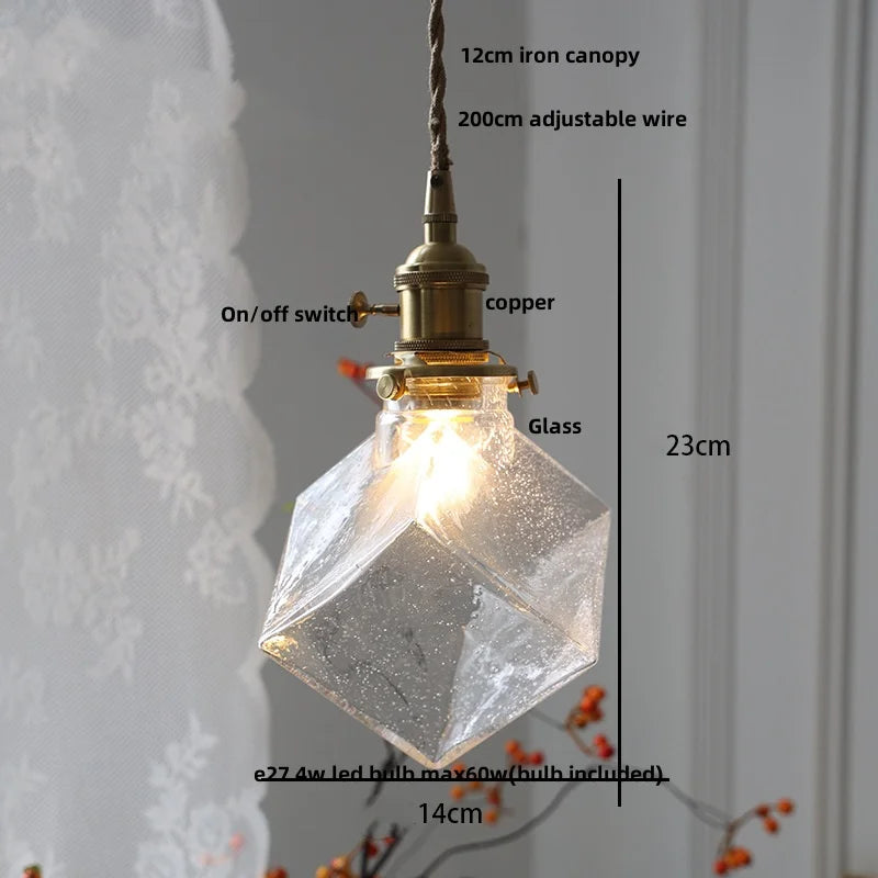 DecorBites™ Green Glass LED Pendant Lights | Nordic Modern Kitchen Hanging Lamp Fixtures