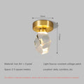 DecorBites™ Diamond Crystal Ceiling Lights: Modern LED Fixture for Bedroom, Corridor, Aisle, Entrance, Bar, Cafe