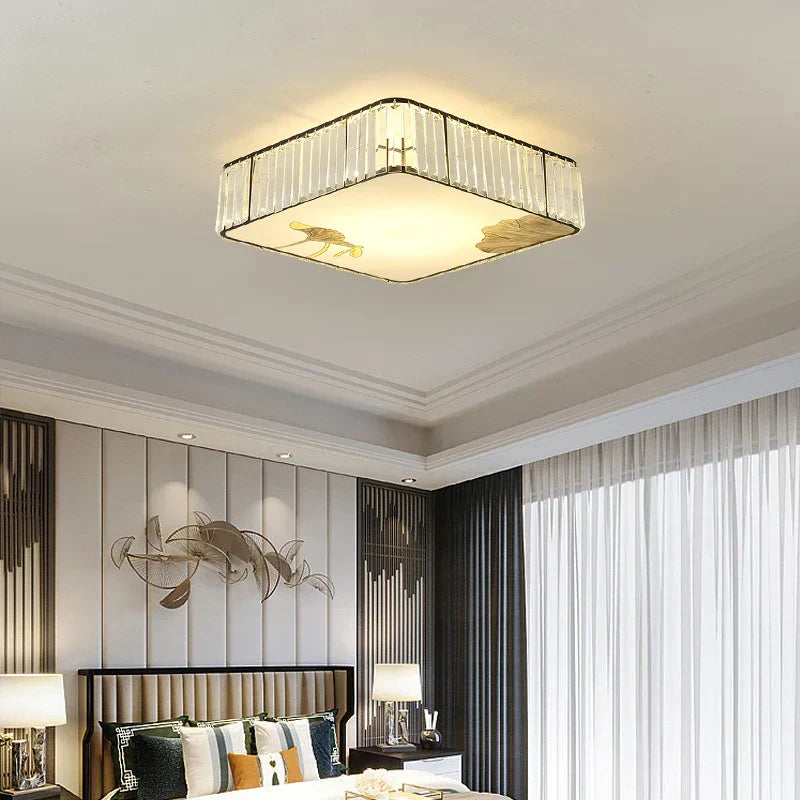DecorBites™ Crystal Chinese Style Ceiling Light for Living Room and Bedroom