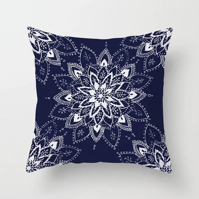 DecorBites™ Geometric Square Pillowcase Ethnic Retro Sofa Pillow Cover 45x45cm Home Decor