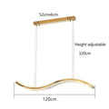 DecorBites™ Crystal LED Pendant: Modern Minimalist Chandelier for Home Dining Living Room Decor