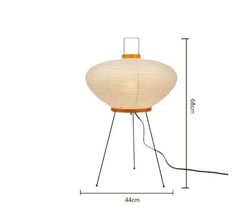 DecorBites™ Japanese Rice Paper Floor Lamp Modern Wabi Sabi Lantern Light