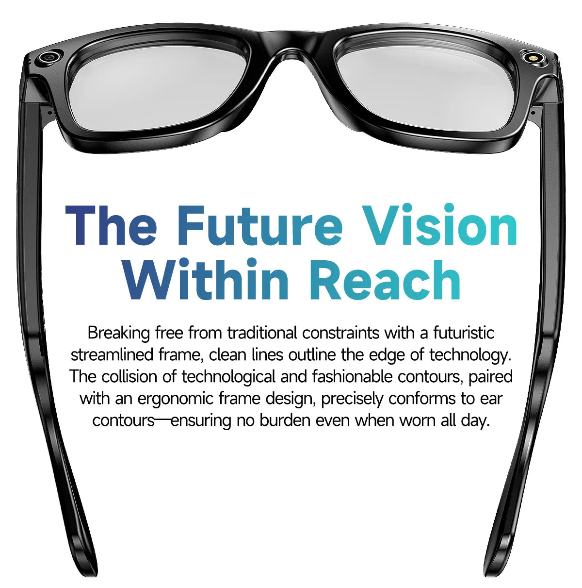 GUHUAVMI New 800W Camera AI Smart Glasses Color-Changing Translation Glasses Photo Video Recording Waterproof