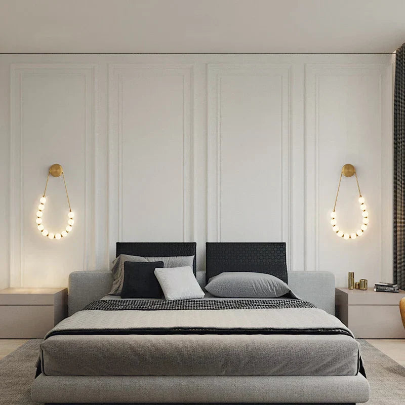 DecorBites™ LED Fancy Necklace Wall Lamp for Bedside & Living Room
