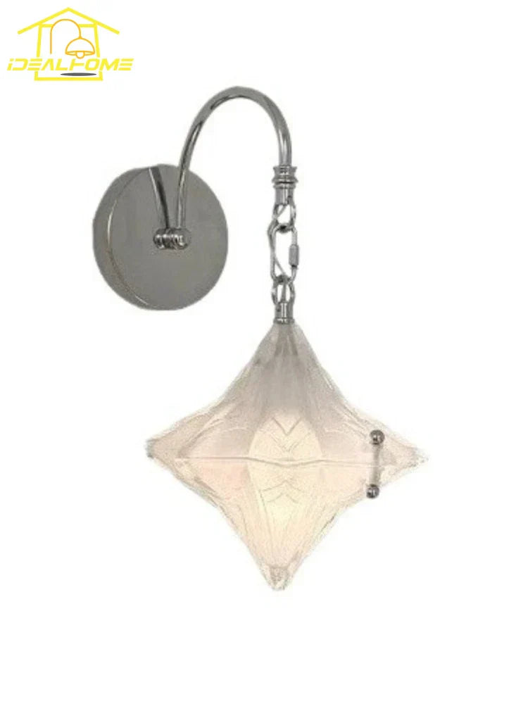 DecorBites™ French Medieval Bauhaus LED Glass Wall Lamp for Living Room & Bedroom