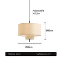 DecorBites™ Handmade Fabric Chandelier: Retro Hanging Lamp for Home & Office