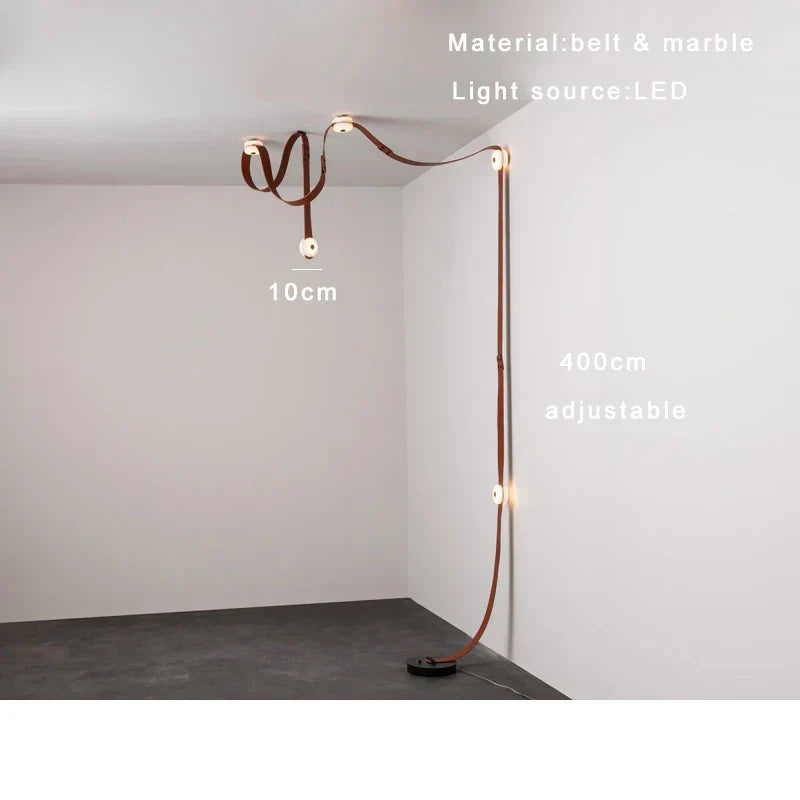 DecorBites™ Leather Marble Pendant Lights Luxury Dimmable Fixture Easy Installation Bedroom Living Room Lamp