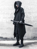 Men's Large Size Windbreaker Gothic Style Hoodie Long