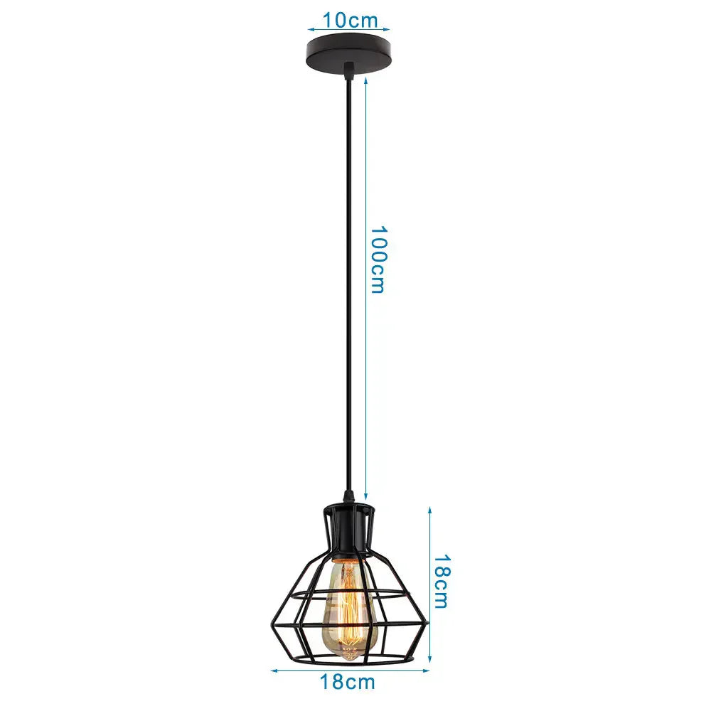 DecorBites™ Industrial Loft Pendant LED Ceiling Light for Home Living Room Kitchen Decor