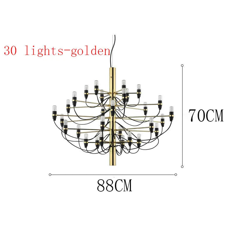 DecorBites™ LED Candle Chandelier: Elegant Italian Design Pendant Light for Home Decor