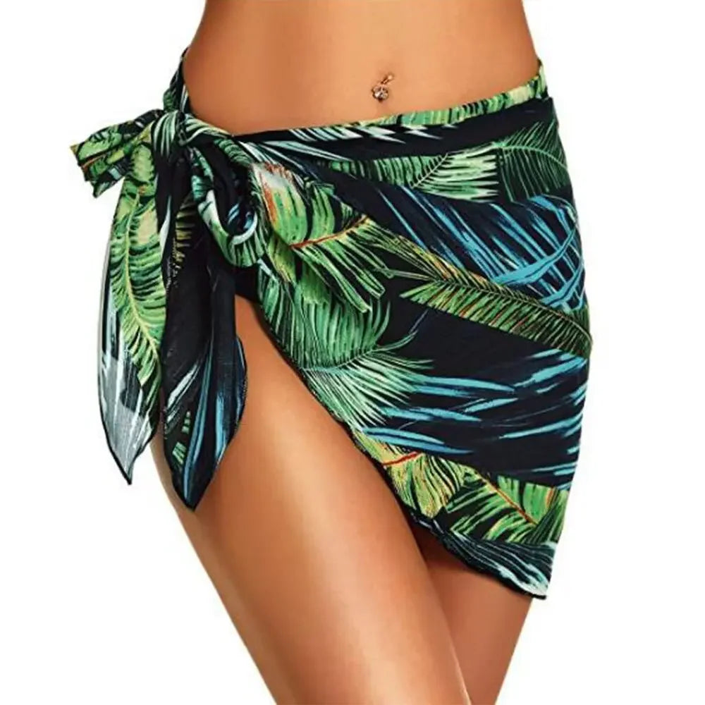 Tropical Sheer Bikini Coverup