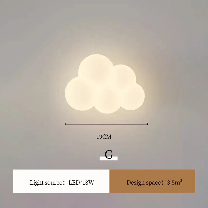 DecorBites™ Kids Room LED Animal Wall Lamps - Monkey Rabbit Cloud Design