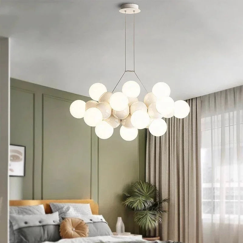 DecorBites™ Elegant Chandelier Ceiling Pendant Light Fixture for Dining Room, Salon & Indoor Lighting