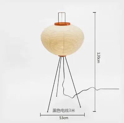 DecorBites™ Japanese Rice Paper Floor Lamp Modern Wabi Sabi Lantern Light