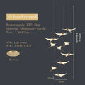 DecorBites™ Dolphin Pendant Chandelier: Luxe Staircase & Lobby Décor for Hotel, Mall & Home