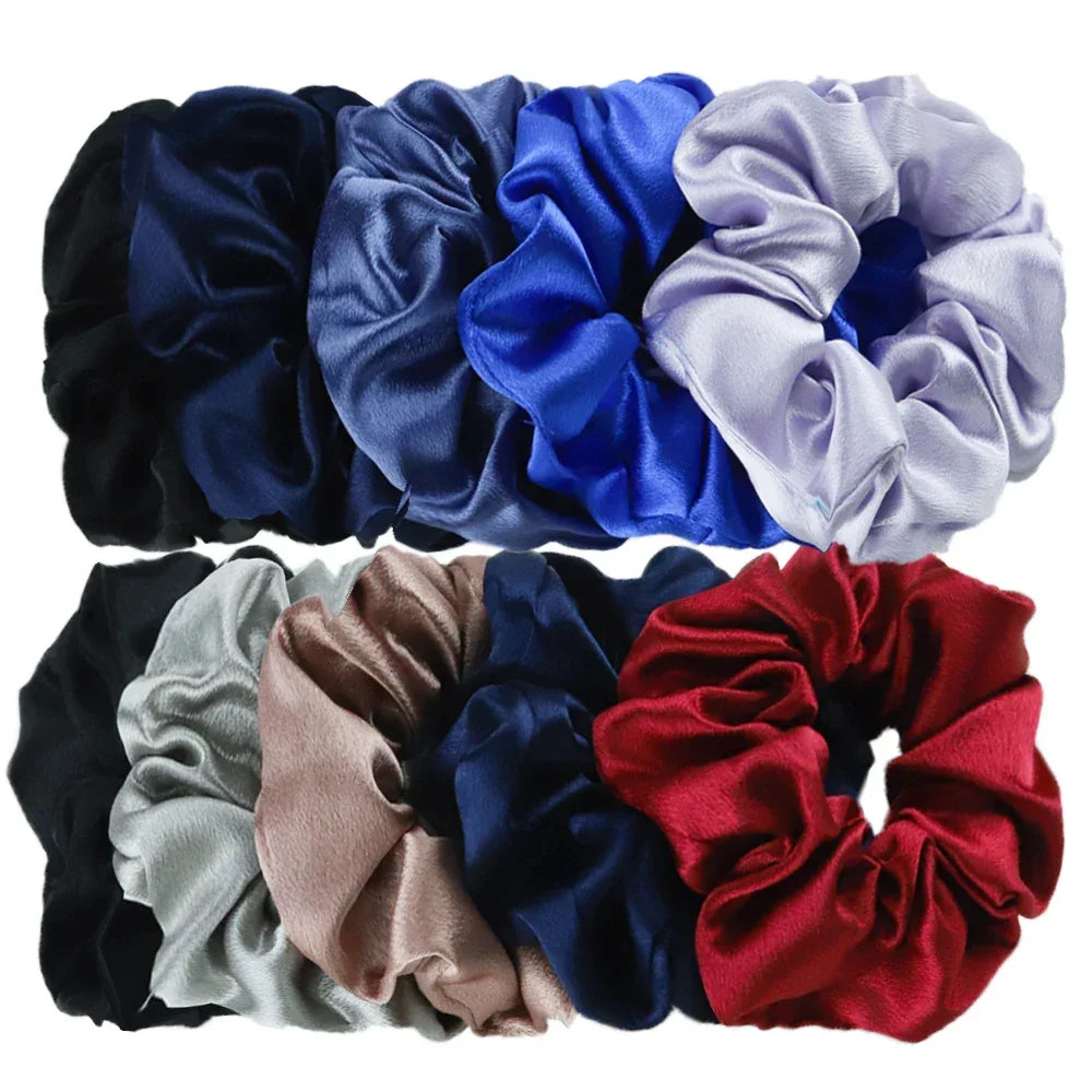 Women's Silky Satin Hair Scrunchies Set