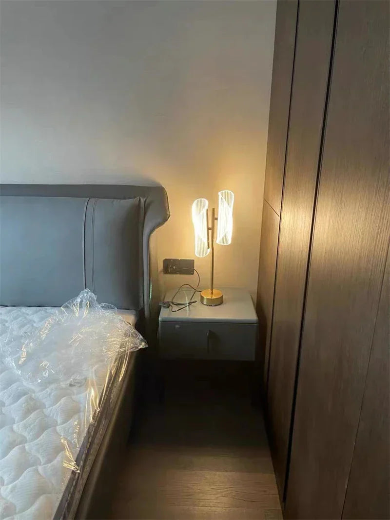 DecorBites™ LED Floor Lamp Minimalist Living Room Bedroom Standing Light Decor Virtual Fixture Acrylic Floor Lights