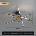 DecorBites™ Gold LED Ceiling Chandelier for Living Room Bedroom Kitchen - Dimmable Pendant Light