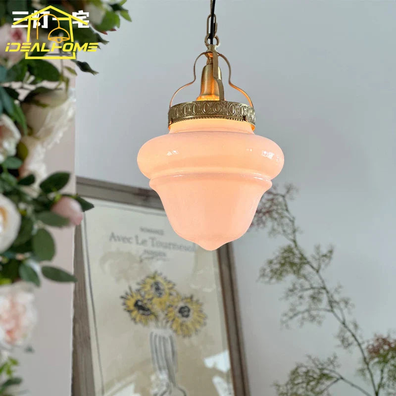 DecorBites™ Gold Lustre Glass Pendant Light LED E14 for Restaurant Bar Bedroom