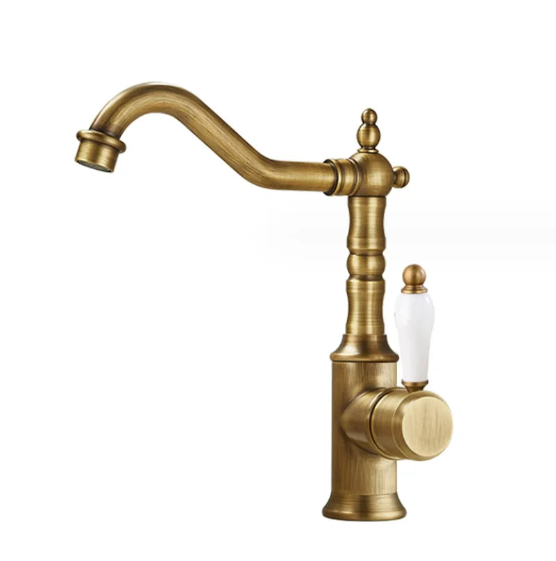 DecorBites™ Gold Luxury Kitchen Faucet for Household Sink, Hot and Cold Water Mixer