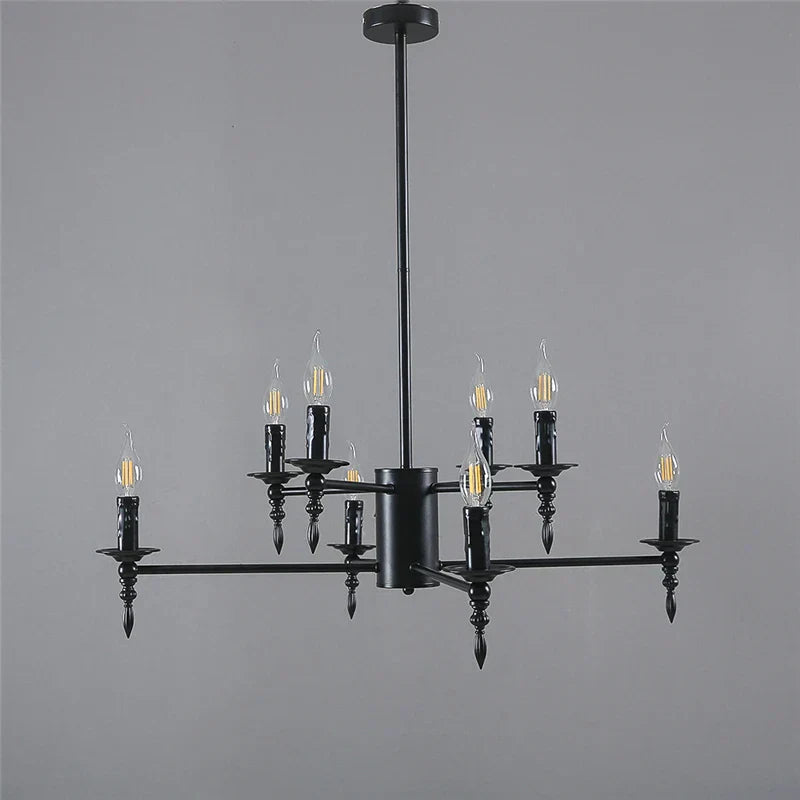 DecorBites™ Iron Art LED Pendant Chandelier Modern Living Room Kitchen Hanging Light