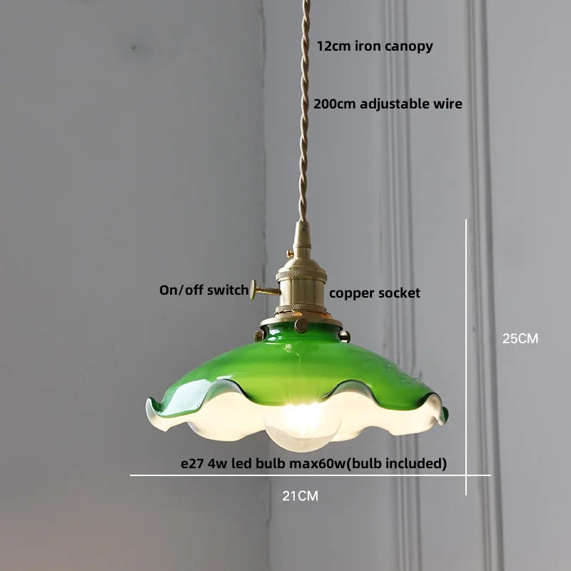 DecorBites™ Iron Lampshade LED Pendant Lights, Adjustable Modern Hang Lamp