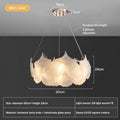 DecorBites™ Glass Chandelier LED Circle Pendant Lights for Modern Luxury Living & Dining Decor