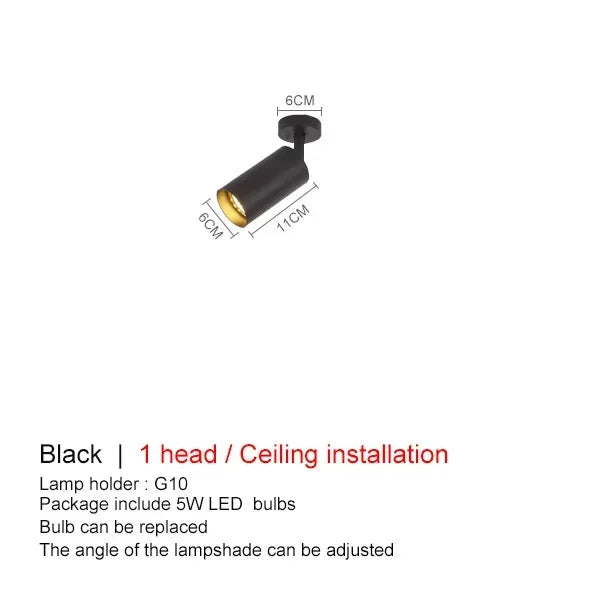 DecorBites™ Adjustable LED Ceiling Spotlight for Dining Kitchen Bedroom Background Lighting