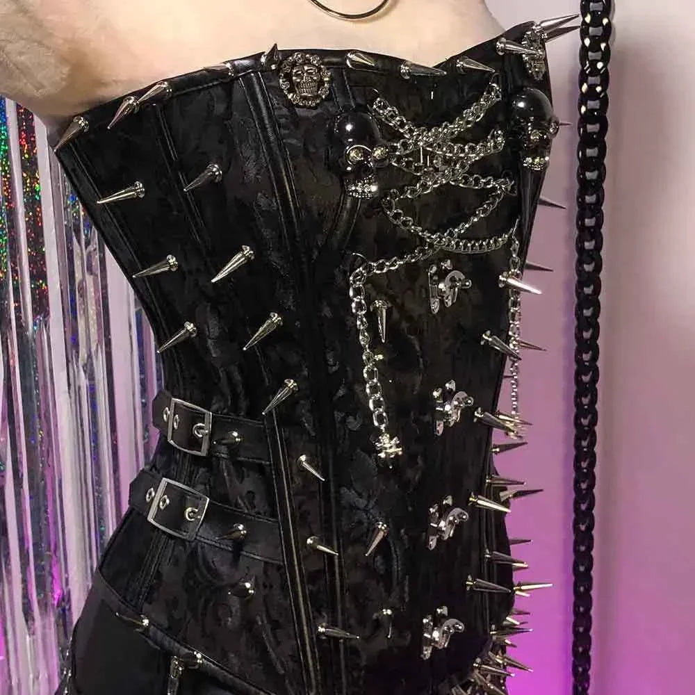 Gothic Emo Punk Spiked T-shirt Tank Top Alternative Grunge | MUNSIEUR