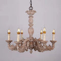 DecorBites™ Country French Solid Wood Chandelier for Bedroom, Dining Room, Living Room, and Study