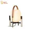 DecorBites™ Designer Metal Glass Art Table Lamp LED E27 Modern Light Fixtures for Home or Office