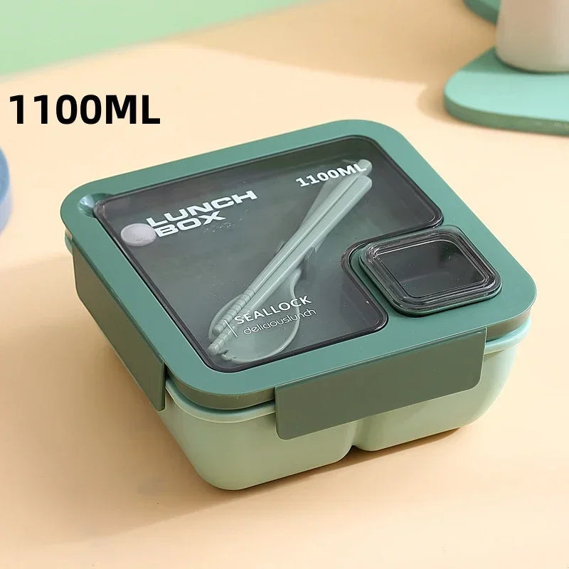 DecorBites™ Bento Box Set with Tableware | Leakproof Microwave Food Container