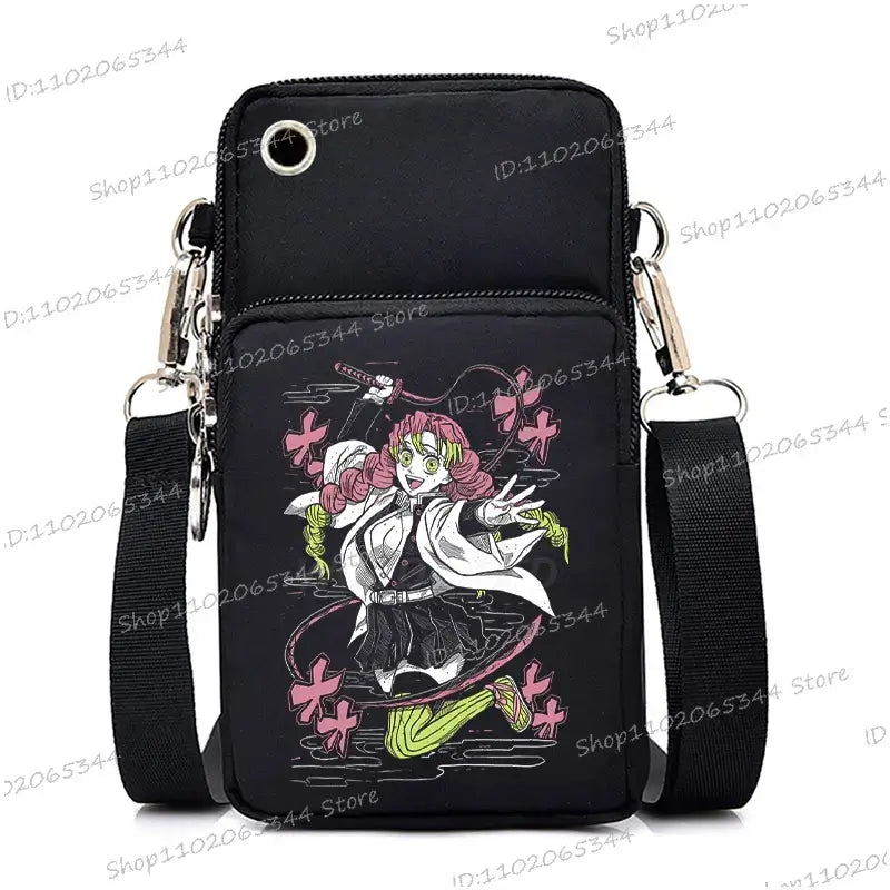 Demon Slayer Phone Bag: Nezuko & Mitsuri Crossbody Purse