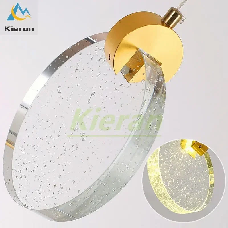 DecorBites™ Crystal LED Chandelier: Modern 5head Highlight for Bedroom, Bar, Study Room Decor