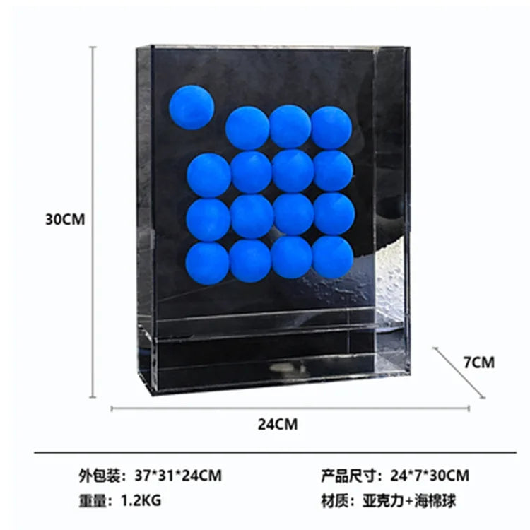 DecorBites™ Geometric Abstract Acrylic Ball Ornament in Decorative Painting Frame