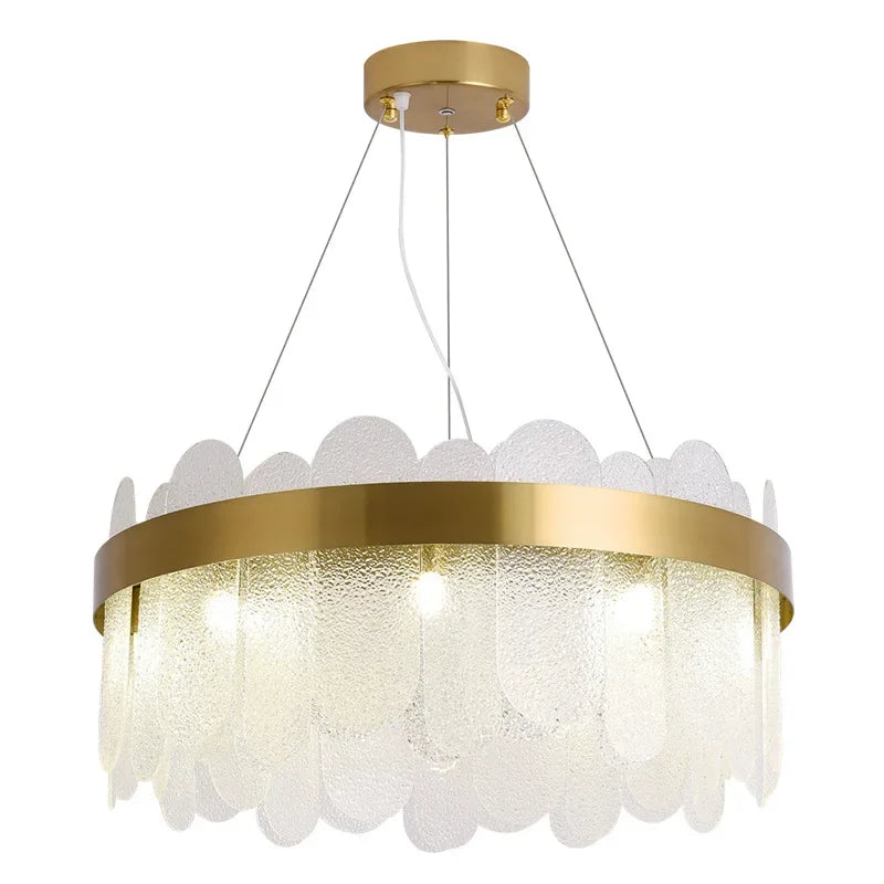 DecorBites™ Crystal LED Chandelier: Elegant Ceiling Lighting for Living Room, Bedroom, Hotel