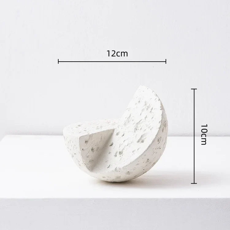 DecorBites™ Geometric Spherical Ceramic Ornaments Moon Home Decoration Accessory
