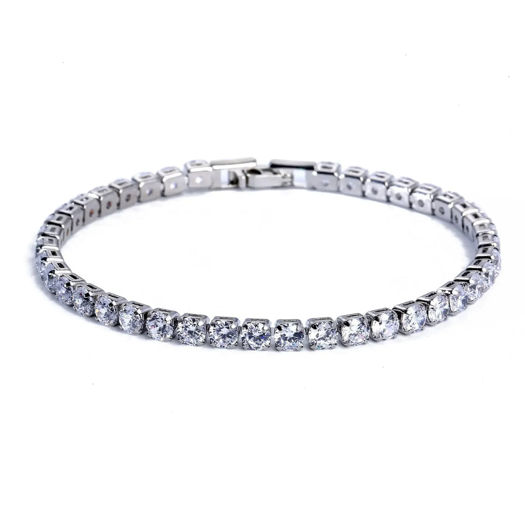 4mm Cubic Zirconia Tennis Bracelet