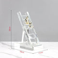 DecorBites™ Golden Figures Resin Sculpture: Creative Staircase Desk Decoration