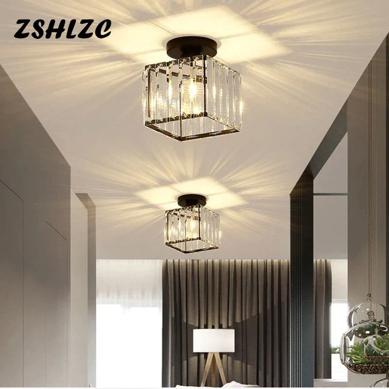 DecorBites™ Crystal LED Ceiling Light Modern Home Decor Fixture for Living Room Kitchen Hallway