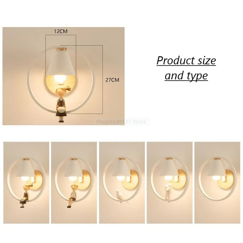 DecorBites™ Iron LED Wall Lamps, Nordic Modern Design for Living Room, Bedroom, Aisle, Hotel