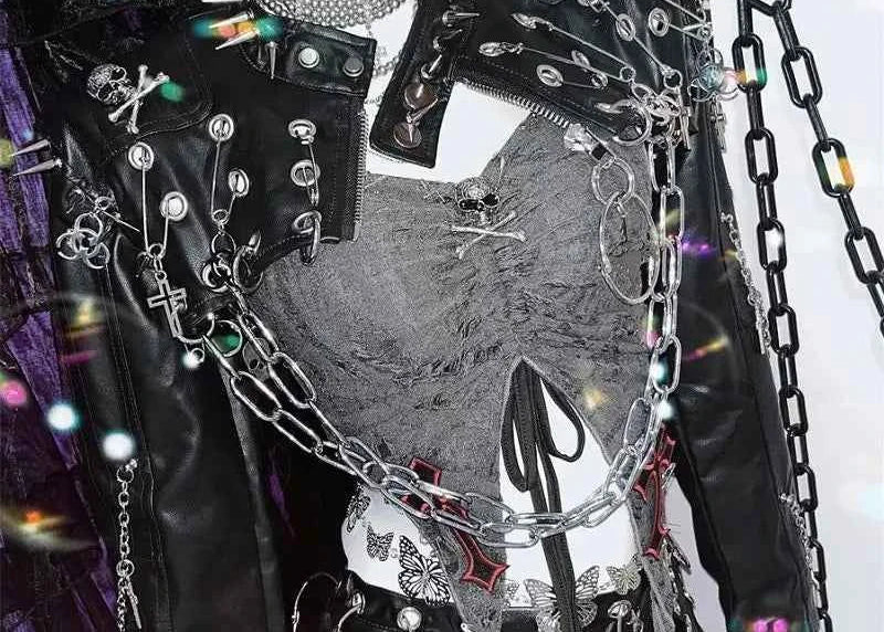 Gothic Lolita Streetwear Y2K Spike Jacket