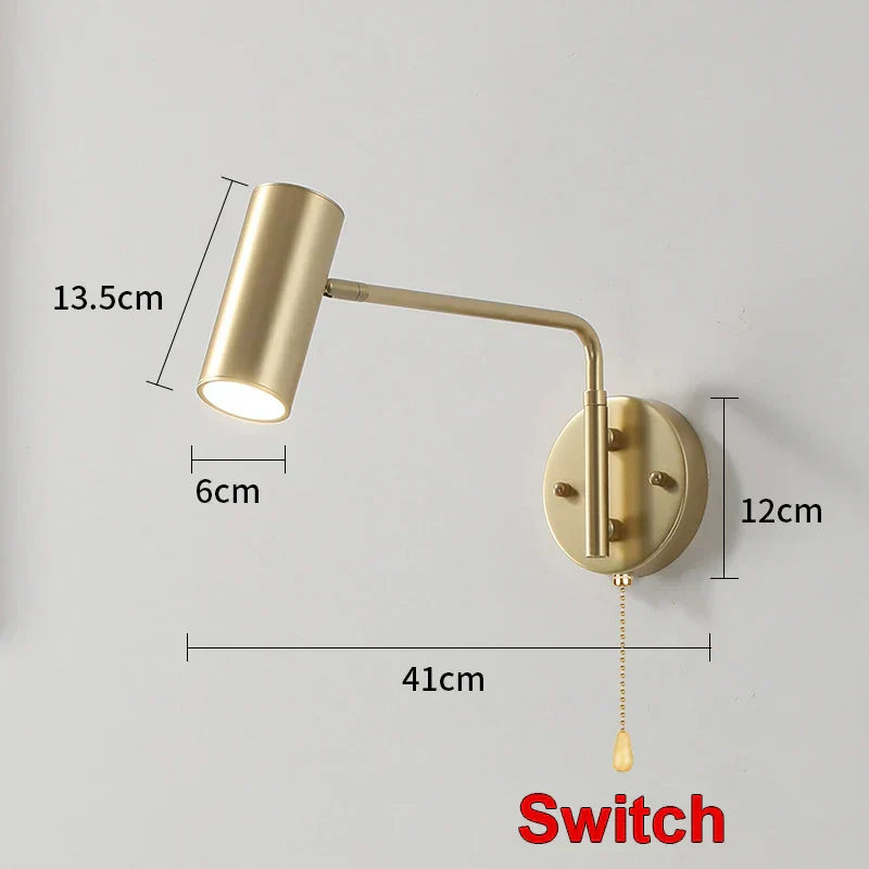DecorBites™ Adjustable E27 LED Wall Lamp Sconces Indoor Lighting Home Decor Bedroom Fixture