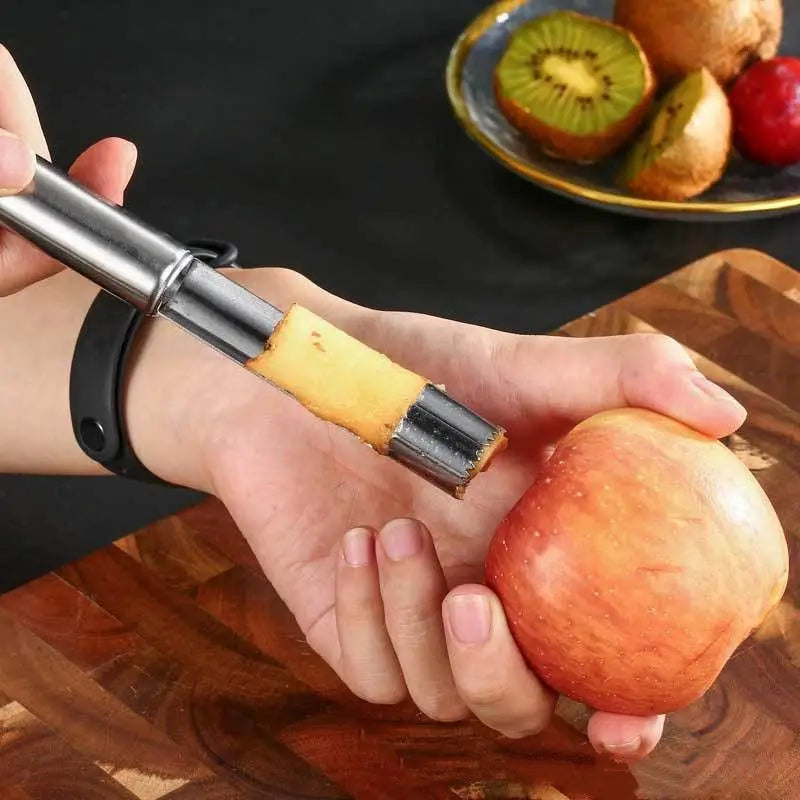 DecorBites™ Fruit Core Remover Slicer Knife, Stainless Steel Apple Pear Date Twister