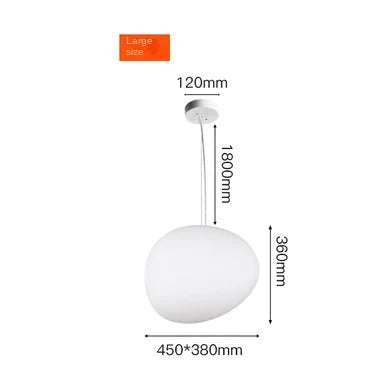 DecorBites™ Glass Ball LED Pendant Light - White Nordic Hanging Fixture