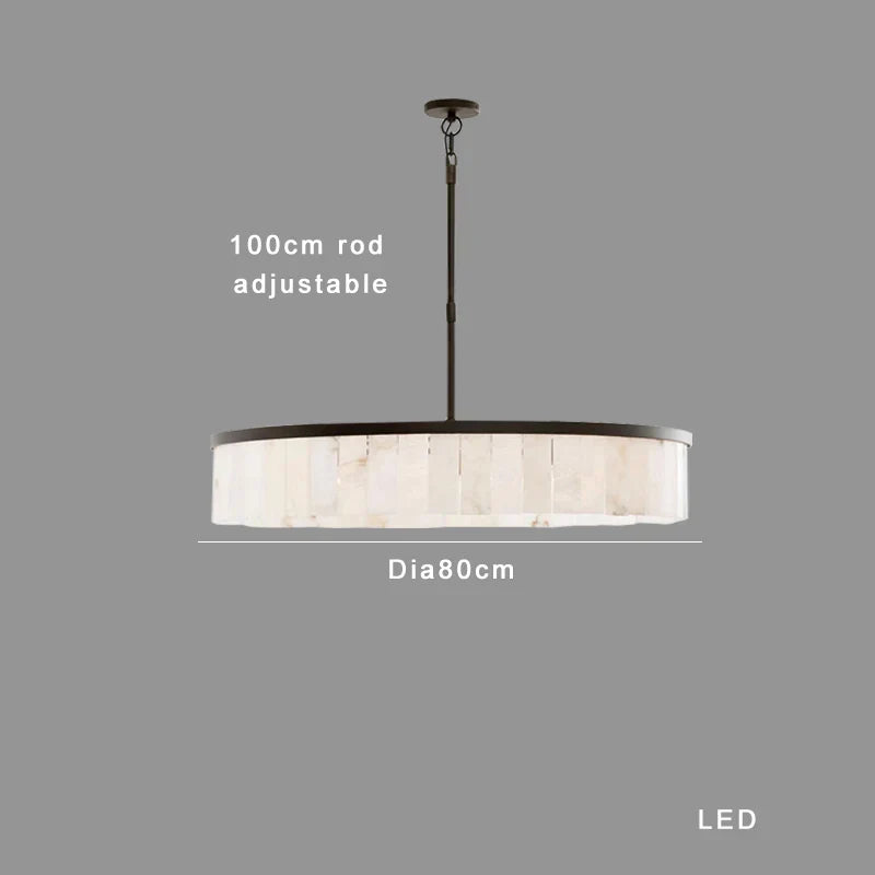 DecorBites™ Gold Marble Ceiling Pendant Light Round Elegant Luxury Hanging Lamp