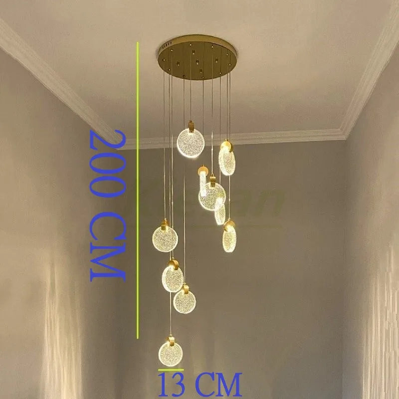 DecorBites™ Crystal LED Chandelier: Modern 5head Highlight for Bedroom, Bar, Study Room Decor