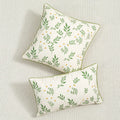 DecorBites™ Daisy Floral Embroidery Cushion Cover, Soft Cozy for Living Room Sofa