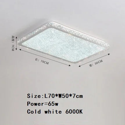 DecorBites™ Crystal Round Ceiling Lamp Elegant LED Lighting for Bedroom & Living Room